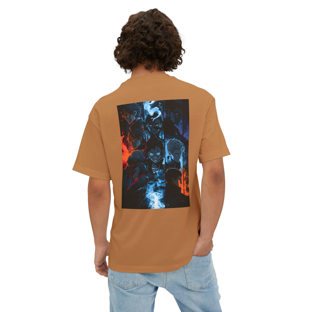 Minimal Samurai Logo Tee — Oversized Boxy T‑Shirt