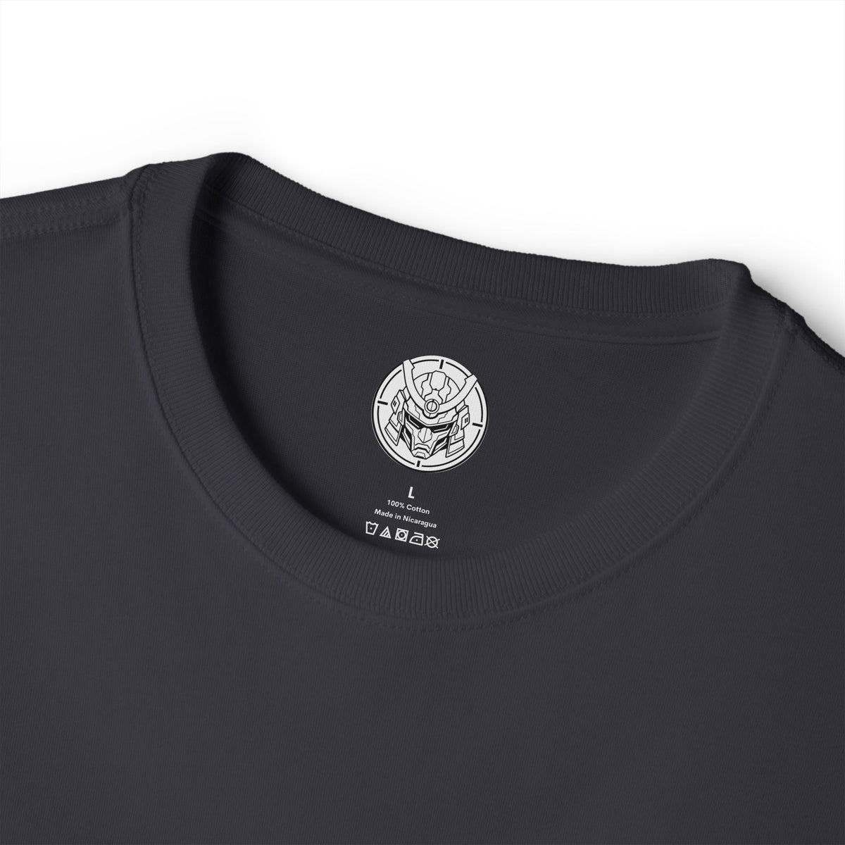 Boxy Tee — Futuristic Techwear Respirator Back Graphic (Crimson Filters)