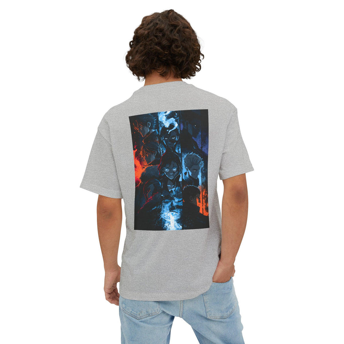 Minimal Samurai Logo Tee — Oversized Boxy T‑Shirt