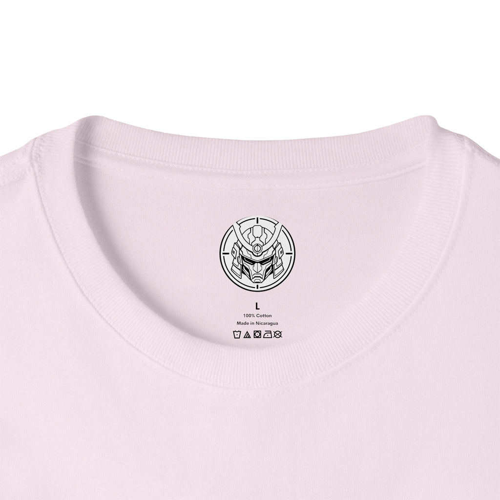 Boxy Tee — Futuristic Techwear Respirator Back Graphic (Crimson Filters)