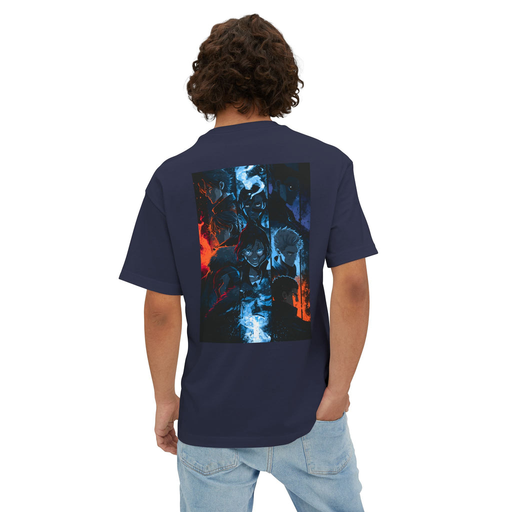 Minimal Samurai Logo Tee — Oversized Boxy T‑Shirt