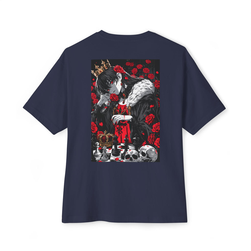 Graphic Chess Tee — Minimal Mecha Emblem Chest Print