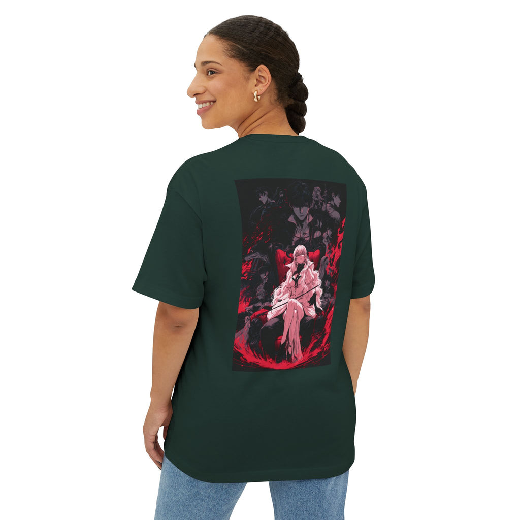 Graphic Anime Tee — Minimal Mecha Crest Chest Logo