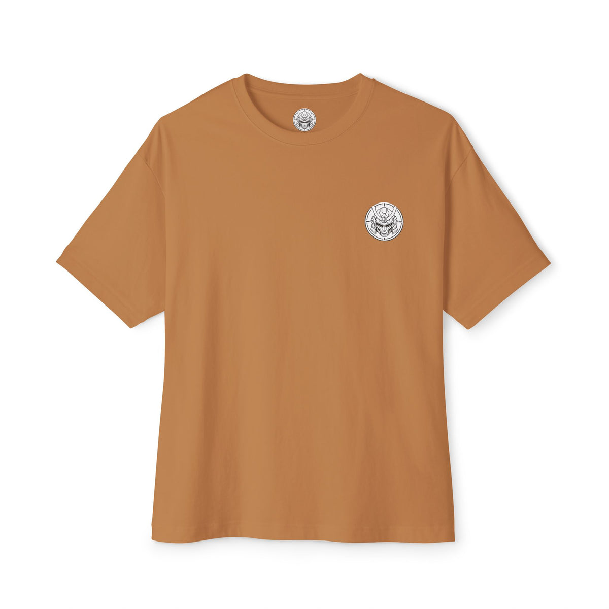 Boxy Tee — Futuristic Techwear Respirator Back Graphic (Crimson Filters)