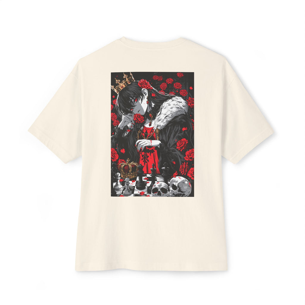 Graphic Chess Tee — Minimal Mecha Emblem Chest Print