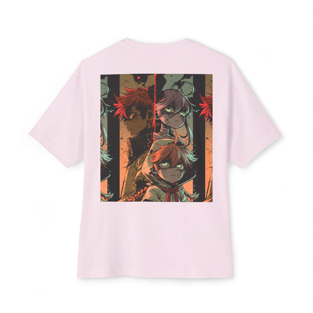 Boxy Tee — Minimal Mecha Logo Chest Graphic