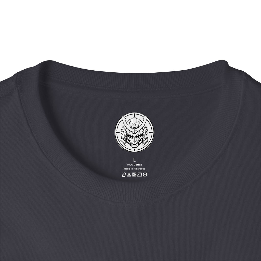 Minimal Mecha Emblem Boxy Tee — Anime-Inspired Back Graphic