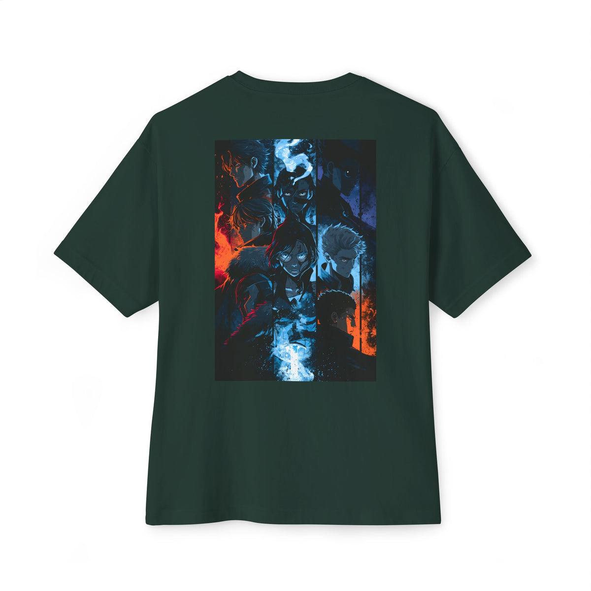 Minimal Samurai Logo Tee — Oversized Boxy T‑Shirt