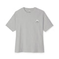 Boxy Tee — Futuristic Techwear Respirator Back Graphic (Crimson Filters)