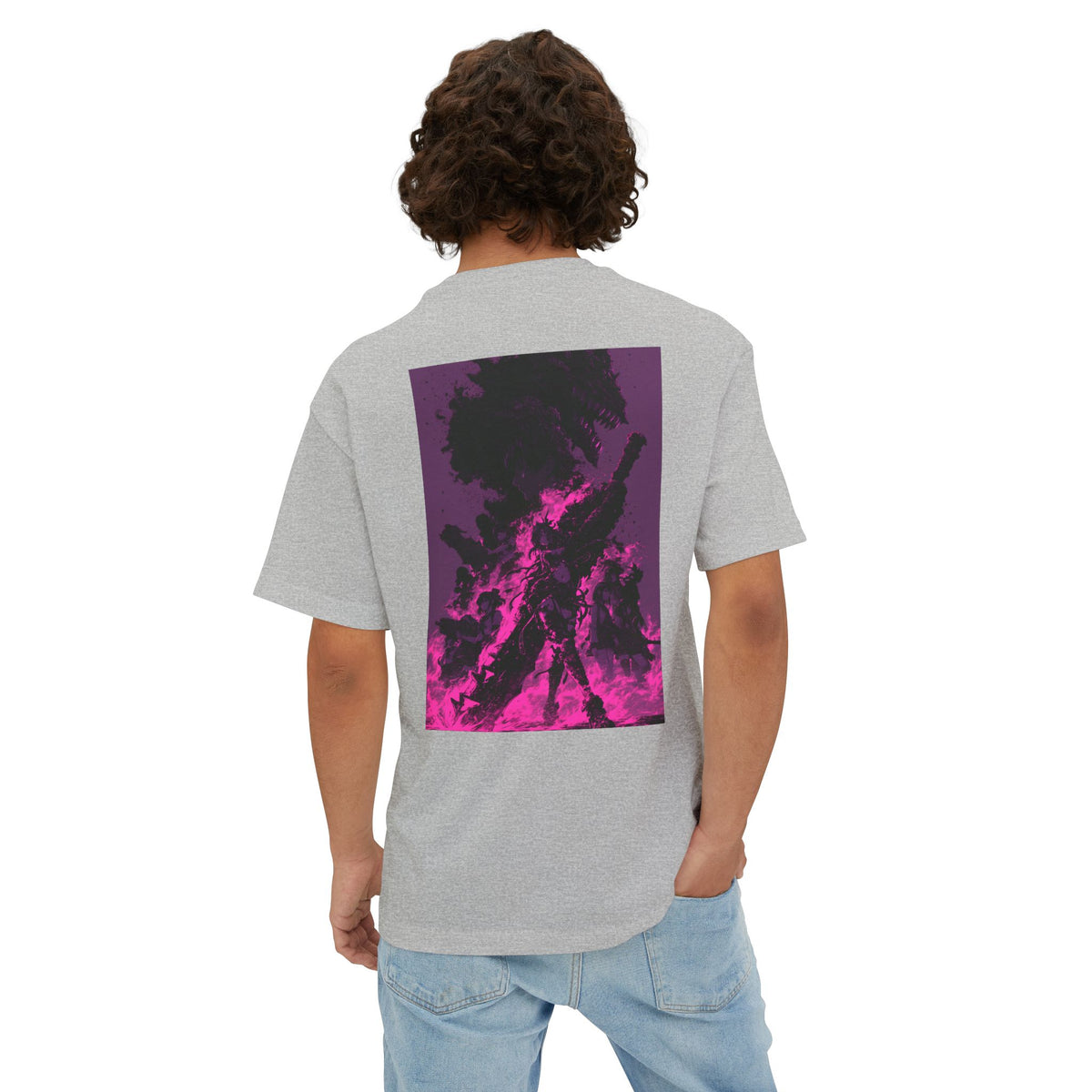Mini Mech Emblem Tee — Oversized Boxy T-Shirt