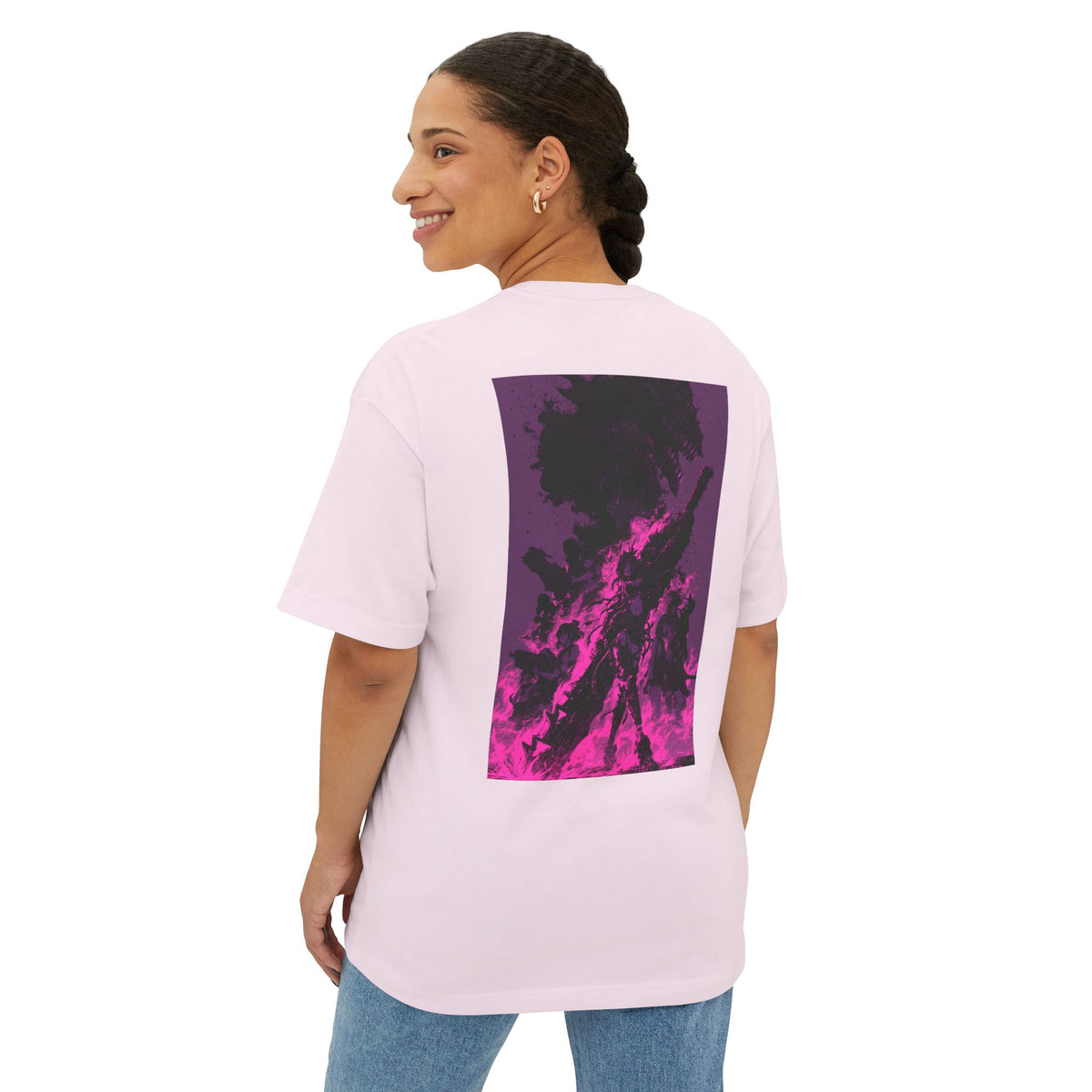 Mini Mech Emblem Tee — Oversized Boxy T-Shirt