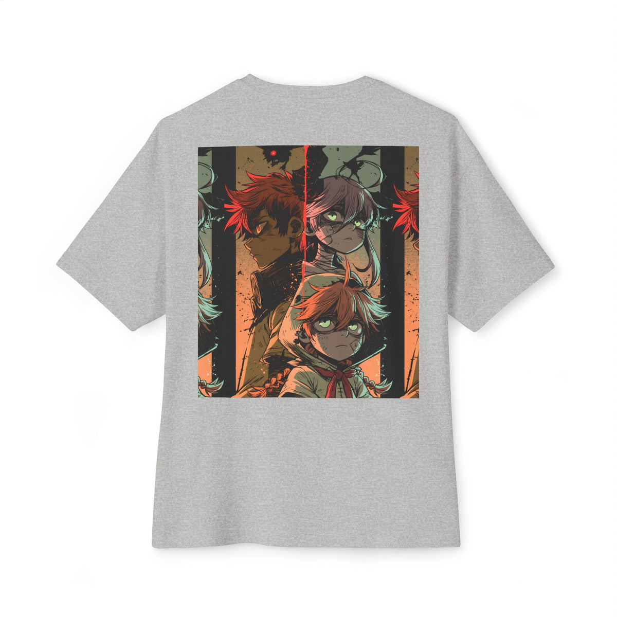 Boxy Tee — Minimal Mecha Logo Chest Graphic