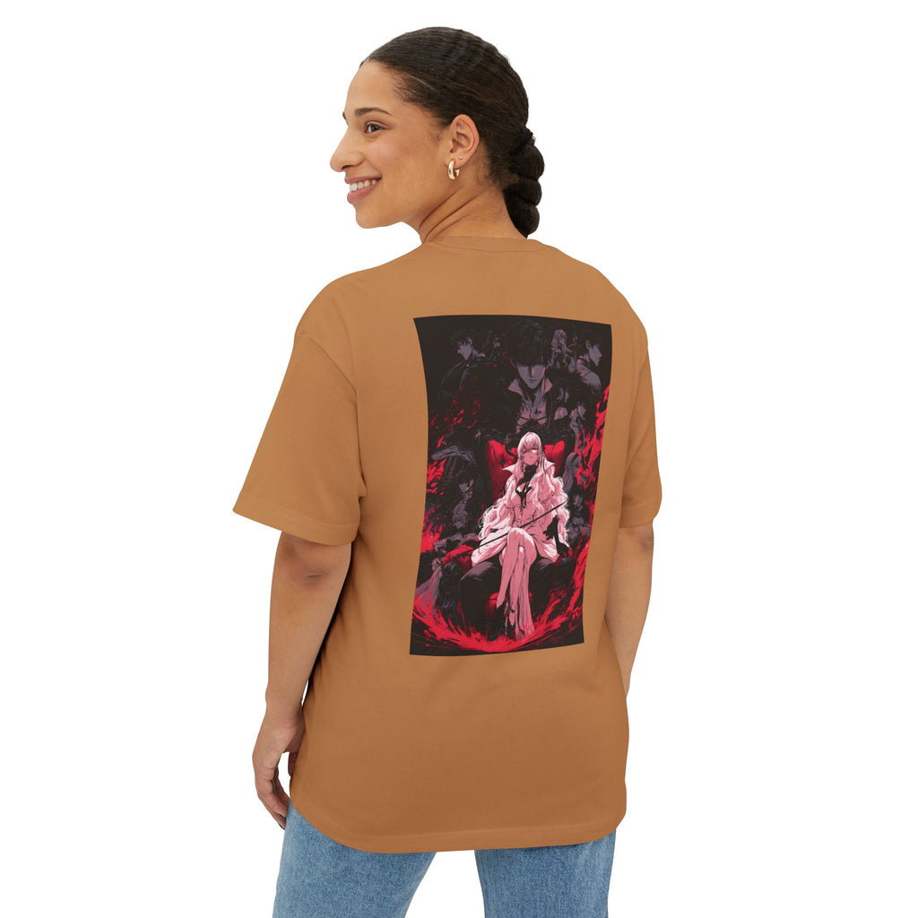 Graphic Anime Tee — Minimal Mecha Crest Chest Logo