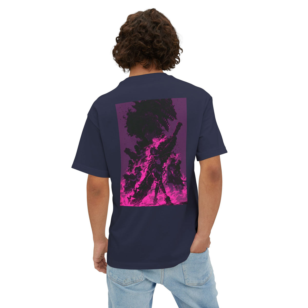 Mini Mech Emblem Tee — Oversized Boxy T-Shirt