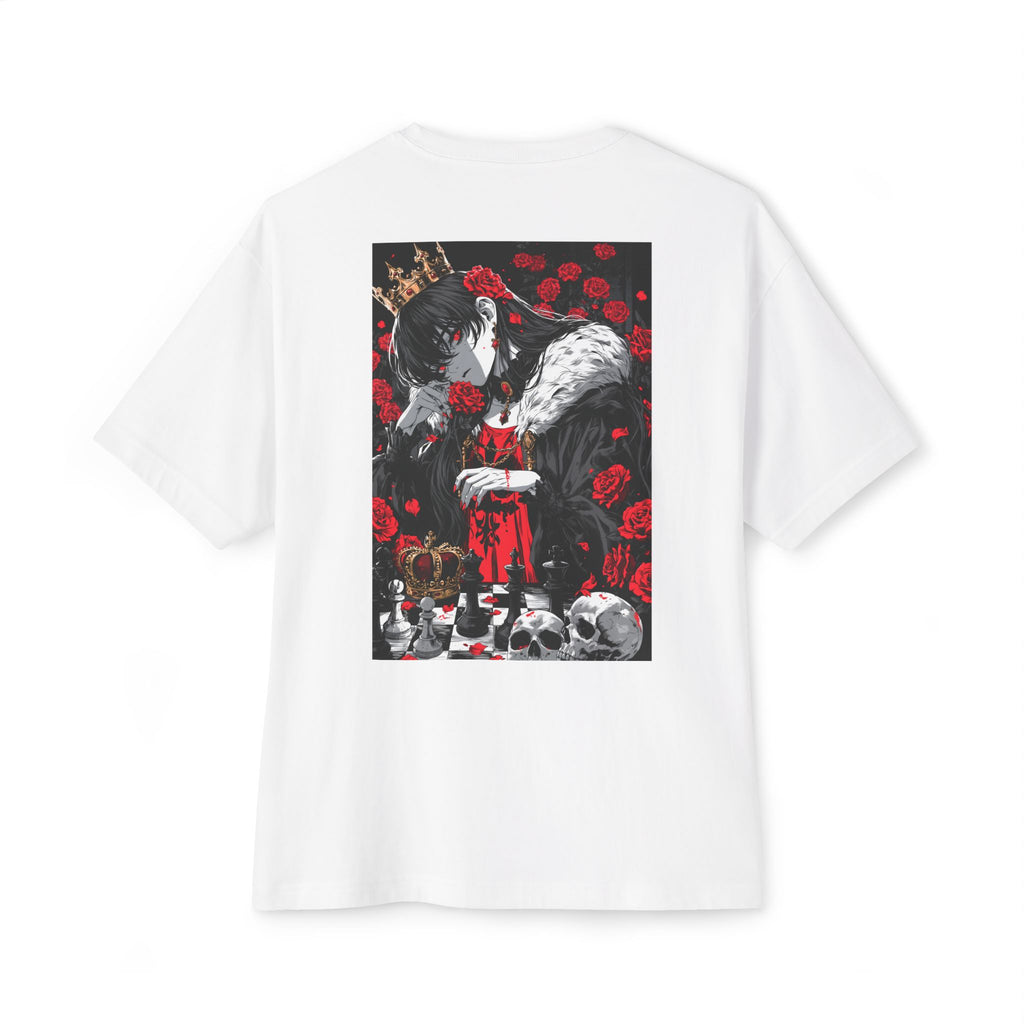 Graphic Chess Tee — Minimal Mecha Emblem Chest Print