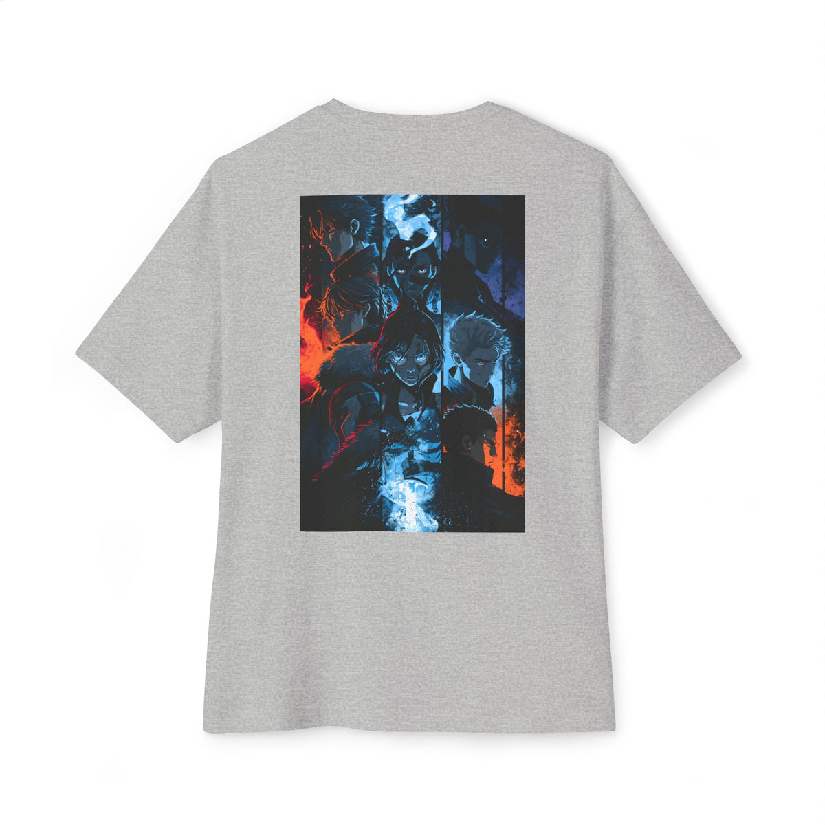 Minimal Samurai Logo Tee — Oversized Boxy T‑Shirt