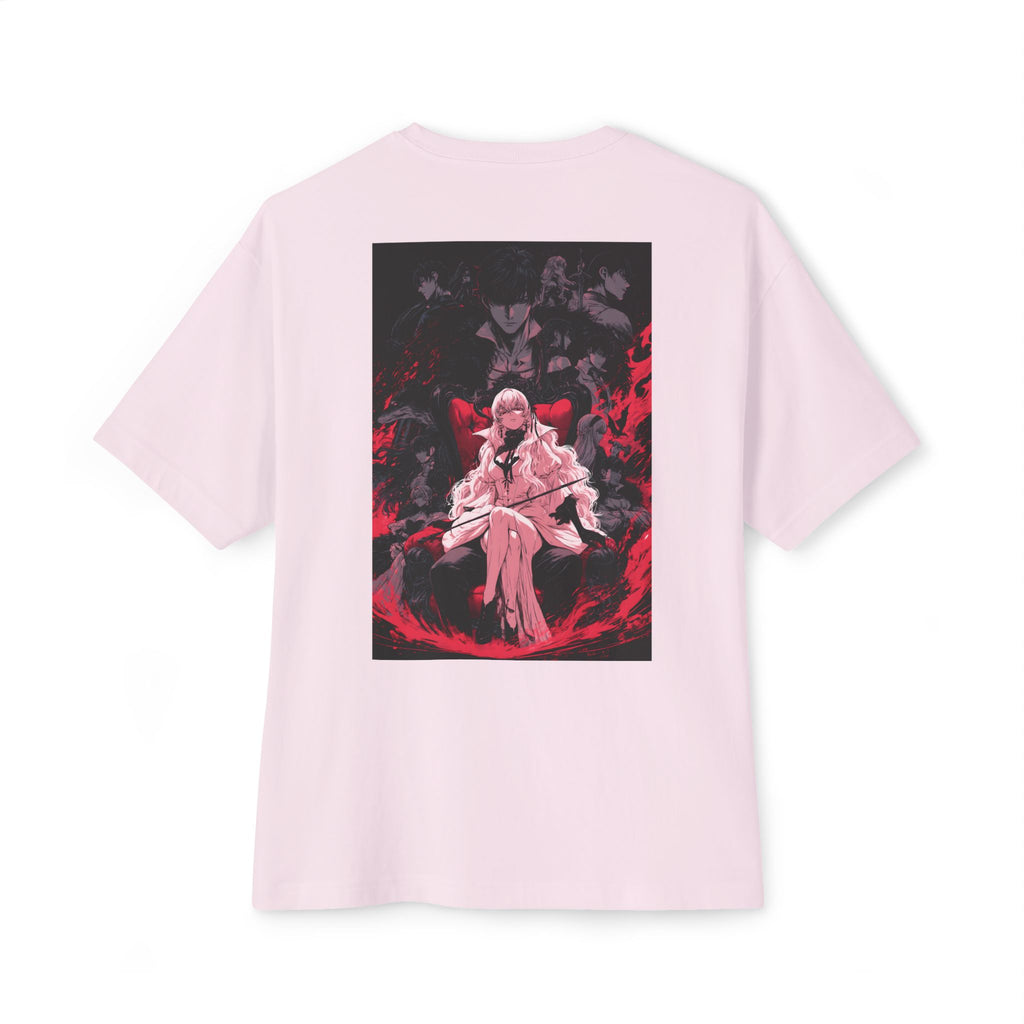 Graphic Anime Tee — Minimal Mecha Crest Chest Logo