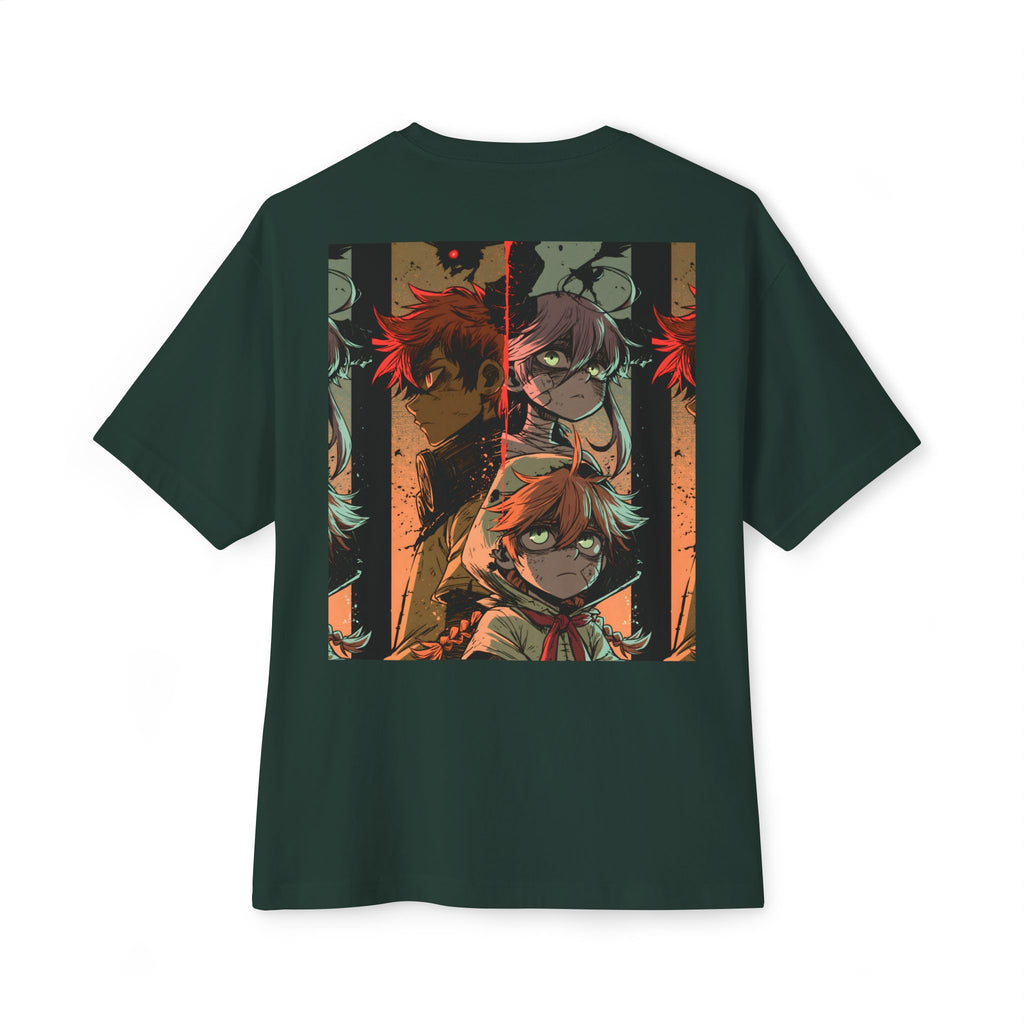 Boxy Tee — Minimal Mecha Logo Chest Graphic