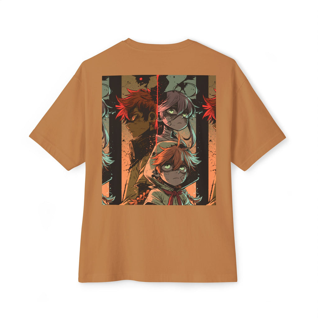 Boxy Tee — Minimal Mecha Logo Chest Graphic