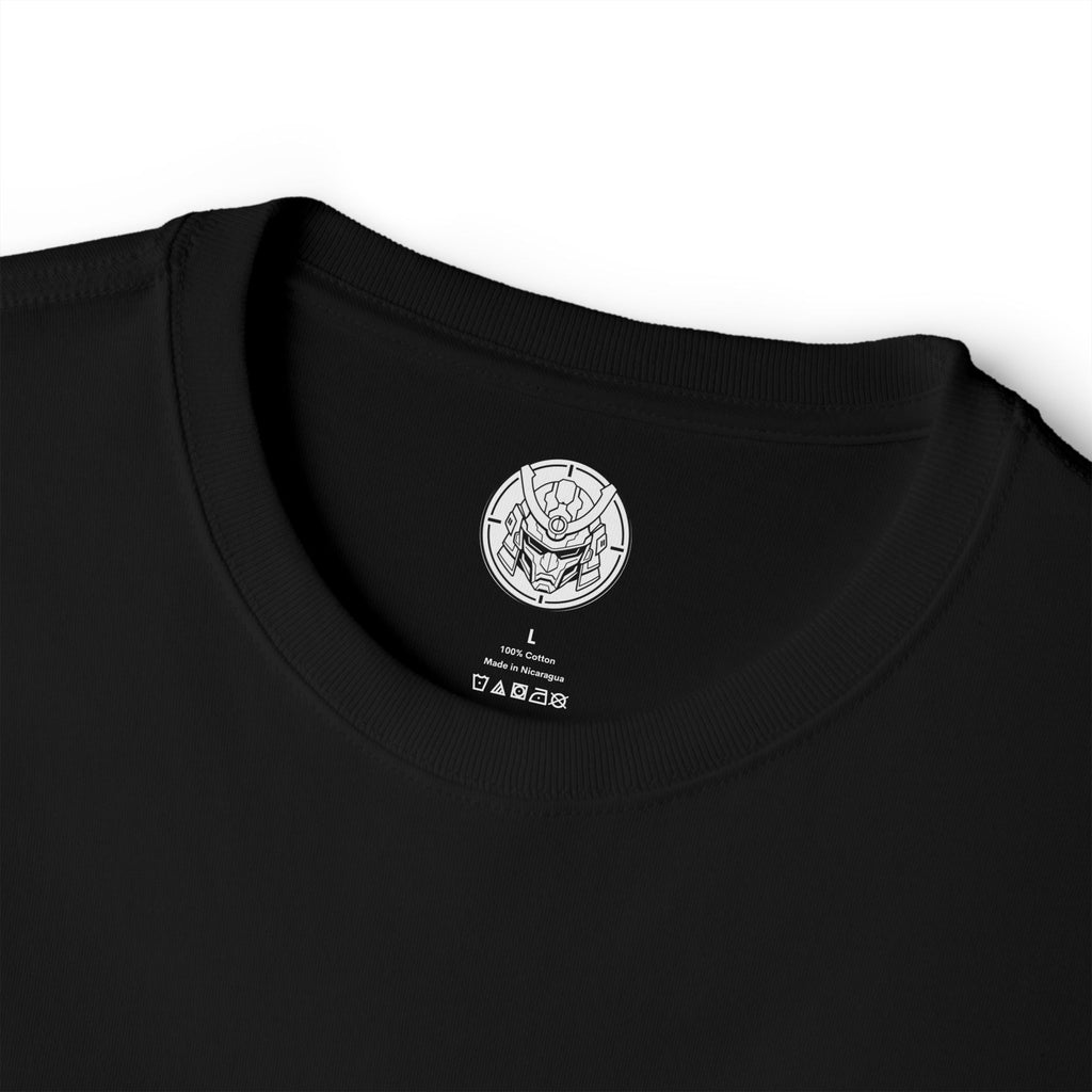 Boxy Tee — Minimal Mecha Logo Chest Graphic