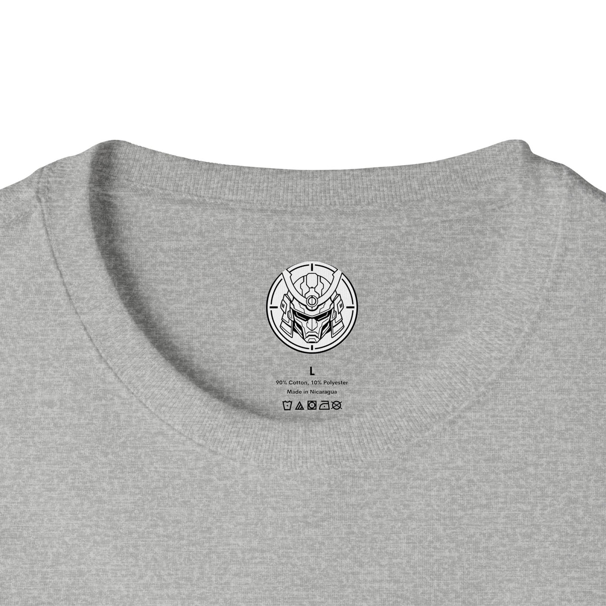 Minimal Mecha Emblem Boxy Tee — Anime-Inspired Back Graphic