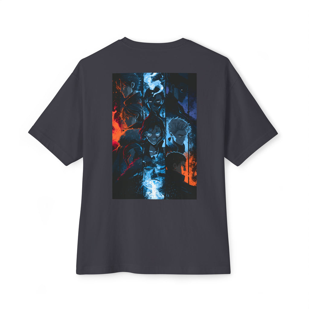 Minimal Samurai Logo Tee — Oversized Boxy T‑Shirt