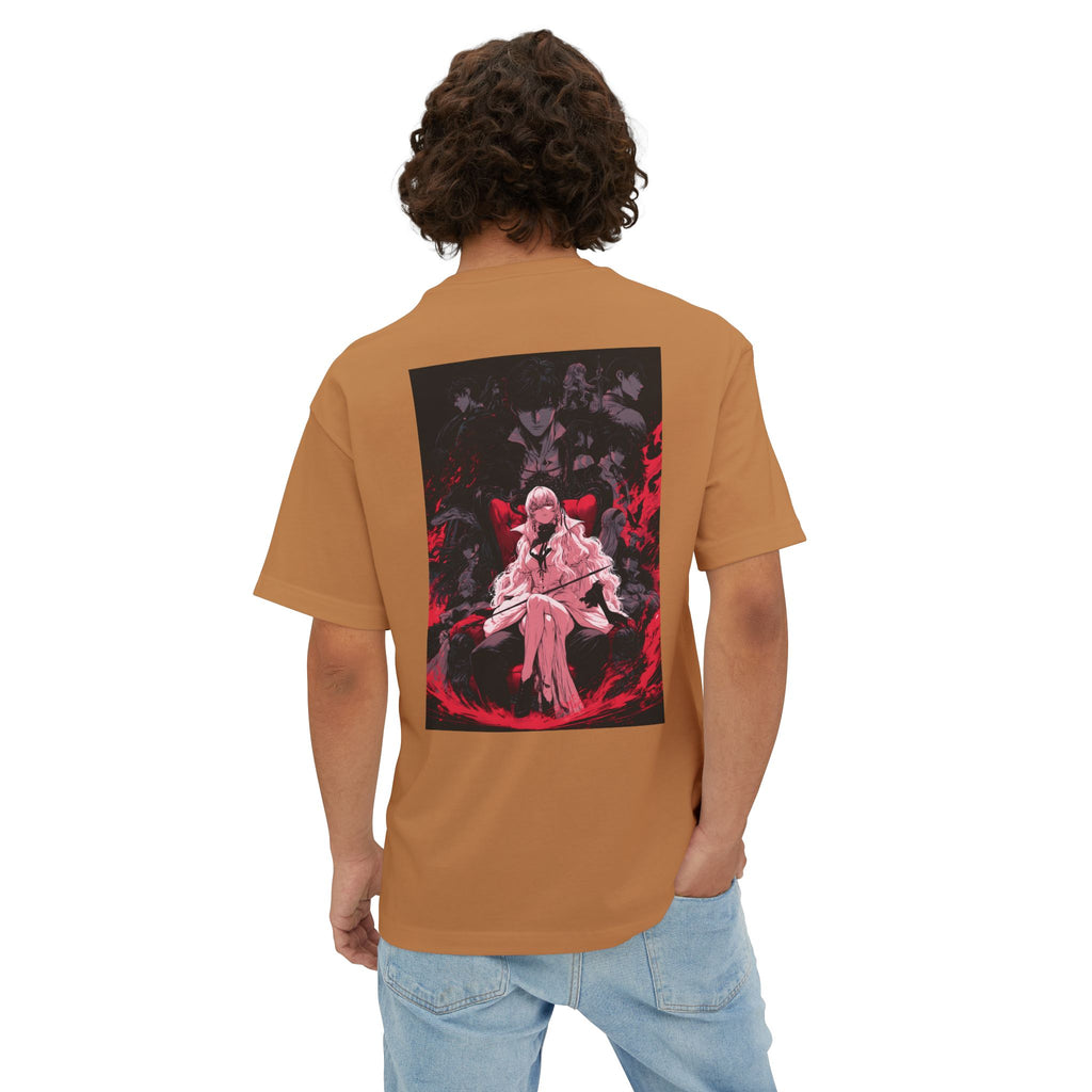 Graphic Anime Tee — Minimal Mecha Crest Chest Logo