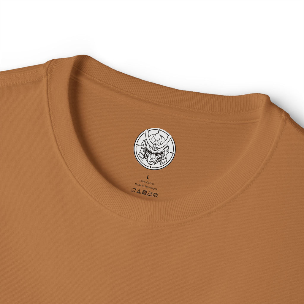 Boxy Tee — Minimal Mecha Logo Chest Graphic