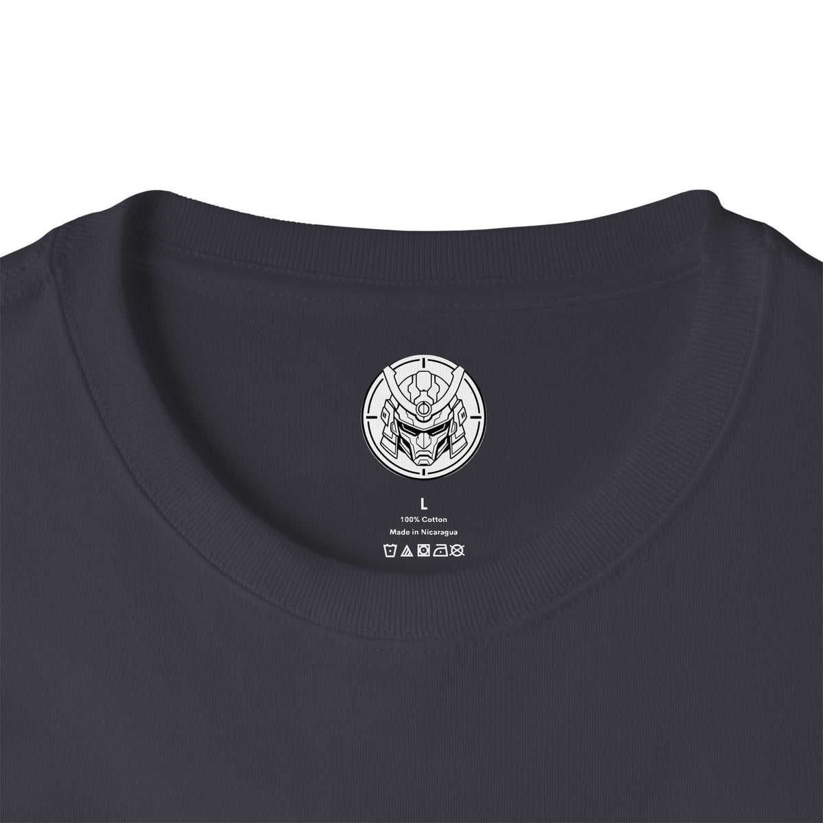 Boxy Tee — Futuristic Techwear Respirator Back Graphic (Crimson Filters)