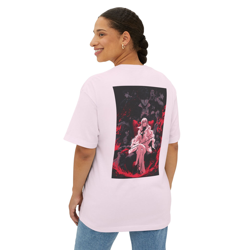 Graphic Anime Tee — Minimal Mecha Crest Chest Logo