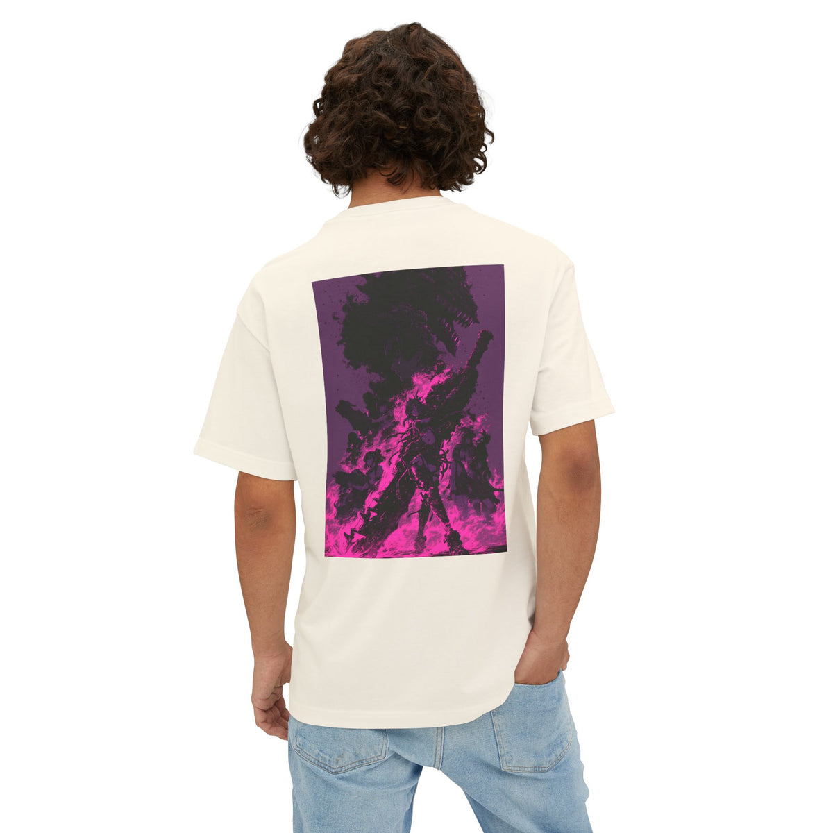 Mini Mech Emblem Tee — Oversized Boxy T-Shirt