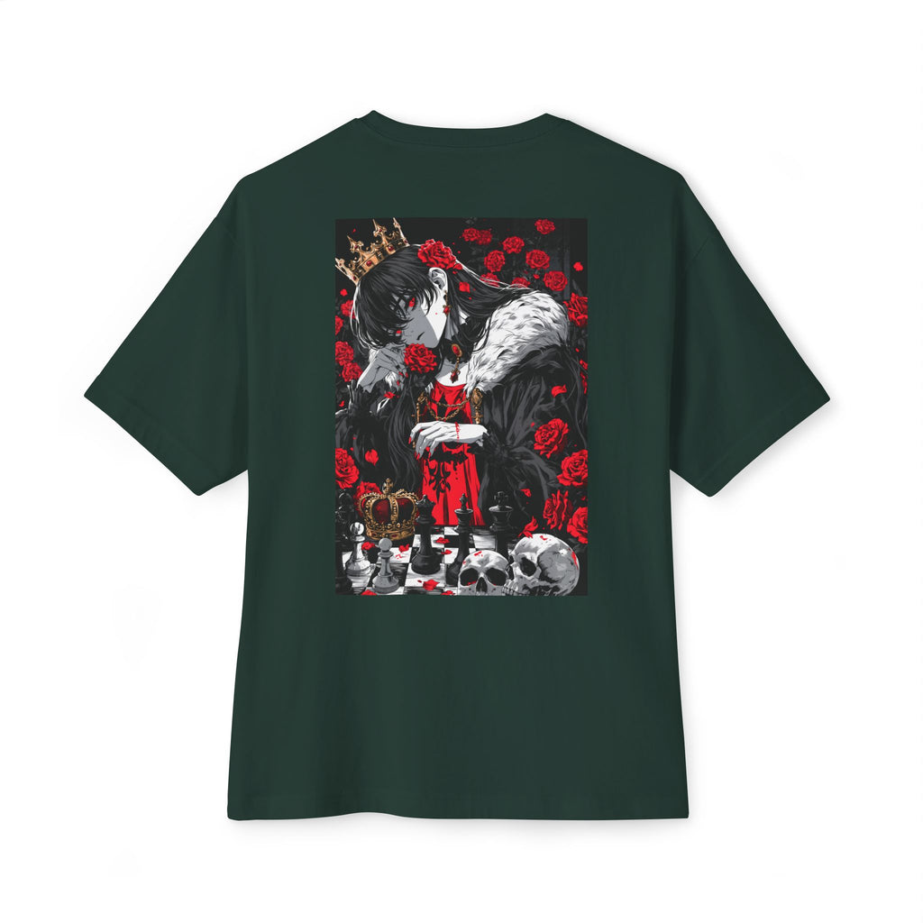 Graphic Chess Tee — Minimal Mecha Emblem Chest Print