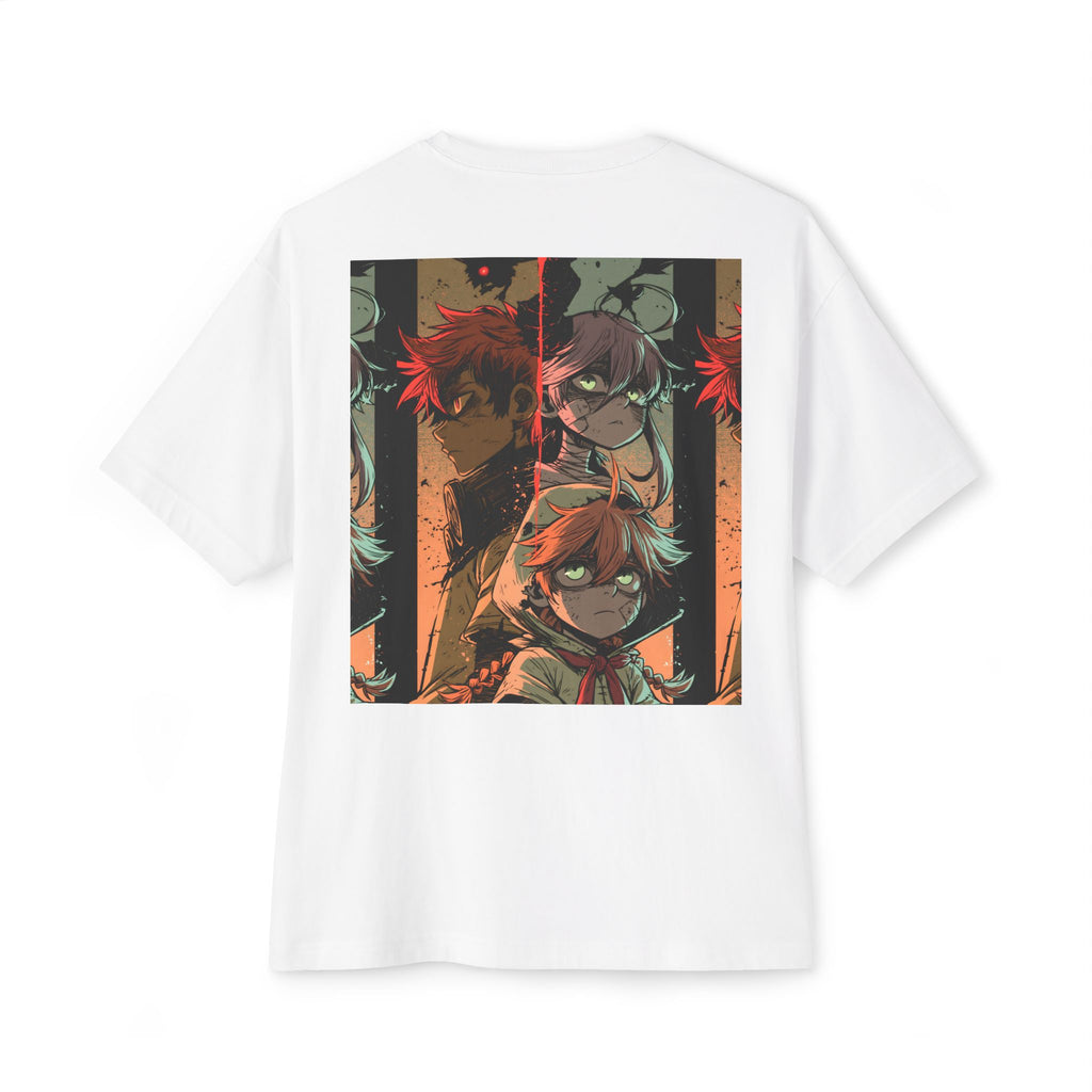 Boxy Tee — Minimal Mecha Logo Chest Graphic