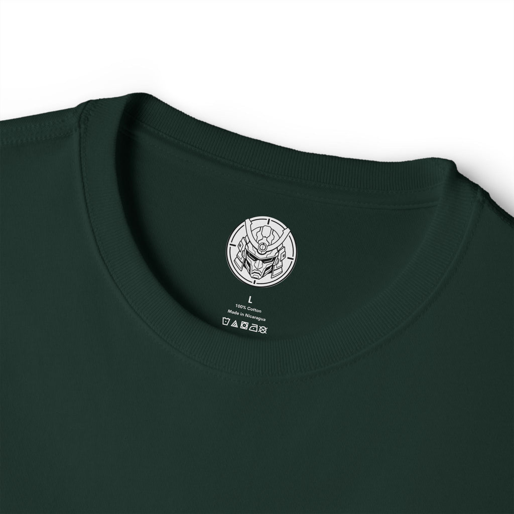 Boxy Tee — Minimal Samurai Emblem Chest Logo
