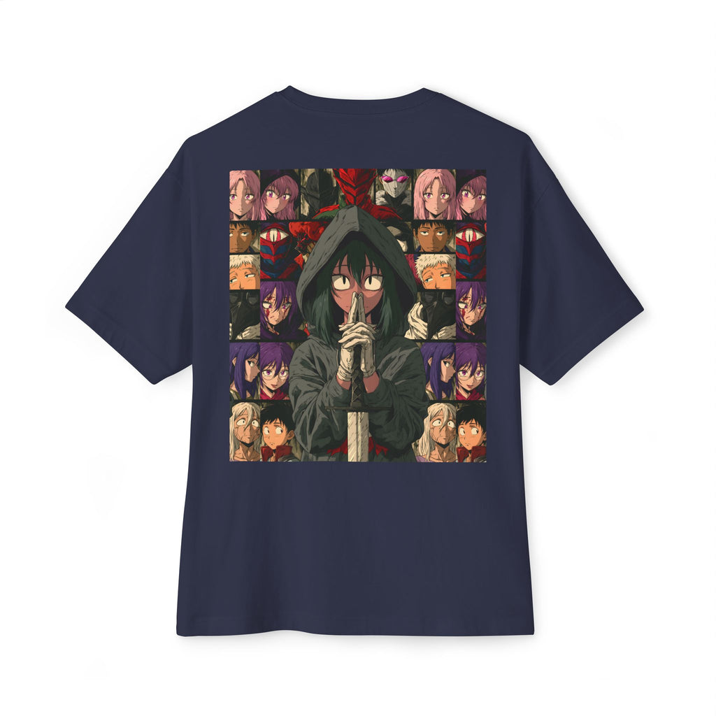 Samurai Helmet Chest Logo Tee — Minimal Japanese Streetwear T-Shirt