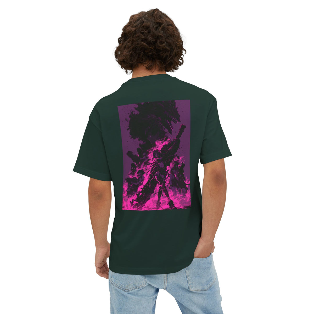 Mini Mech Emblem Tee — Oversized Boxy T-Shirt