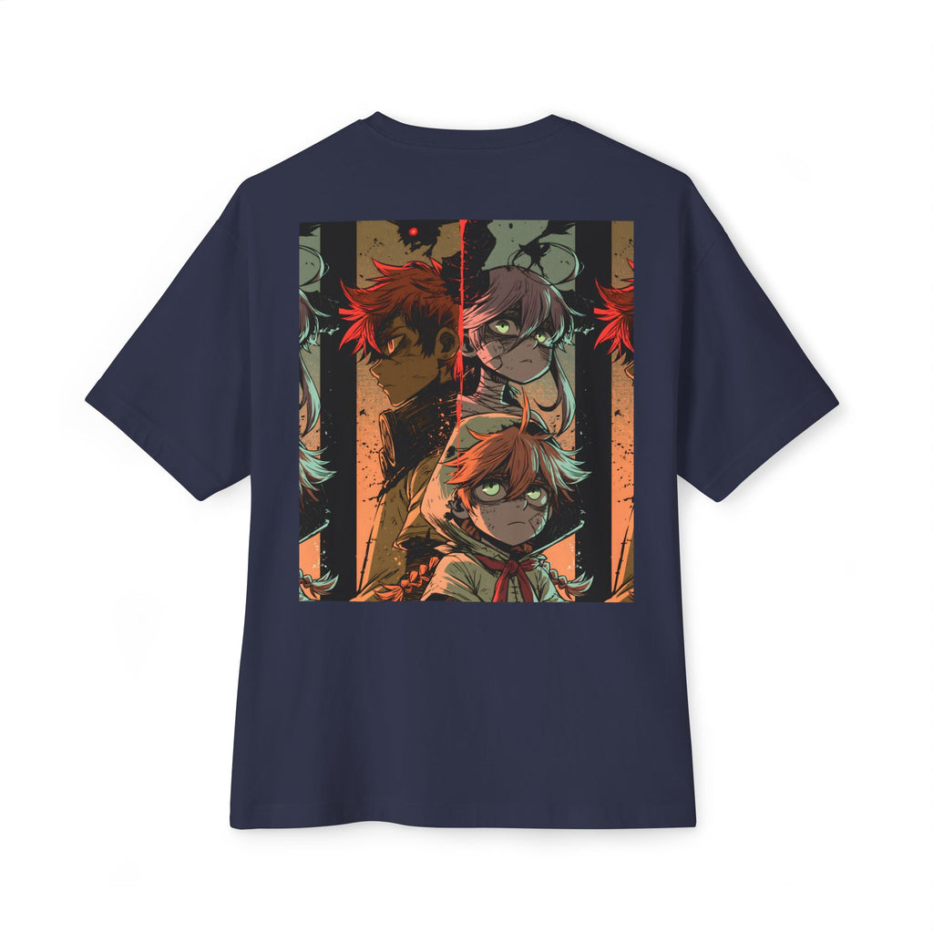 Boxy Tee — Minimal Mecha Logo Chest Graphic