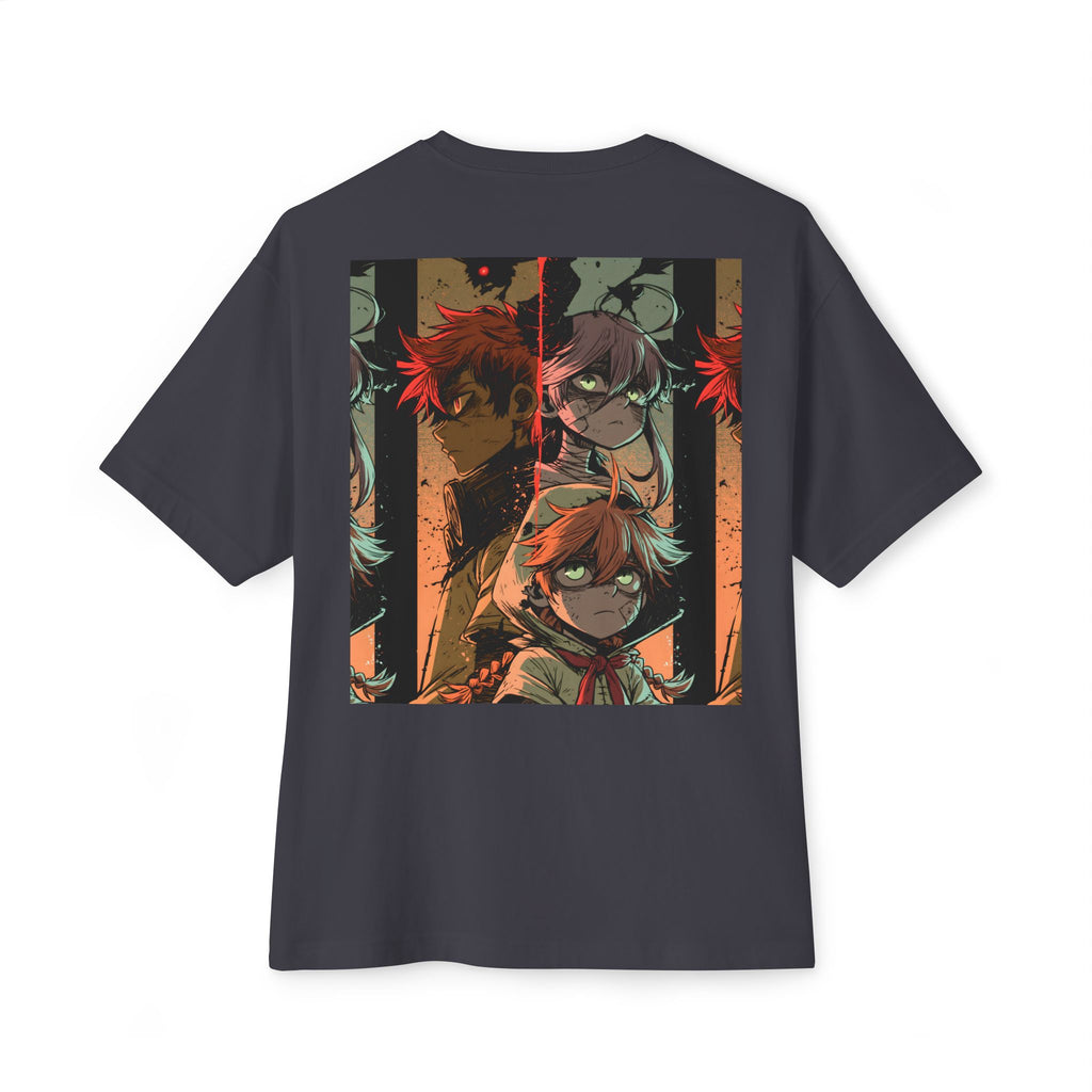 Boxy Tee — Minimal Mecha Logo Chest Graphic