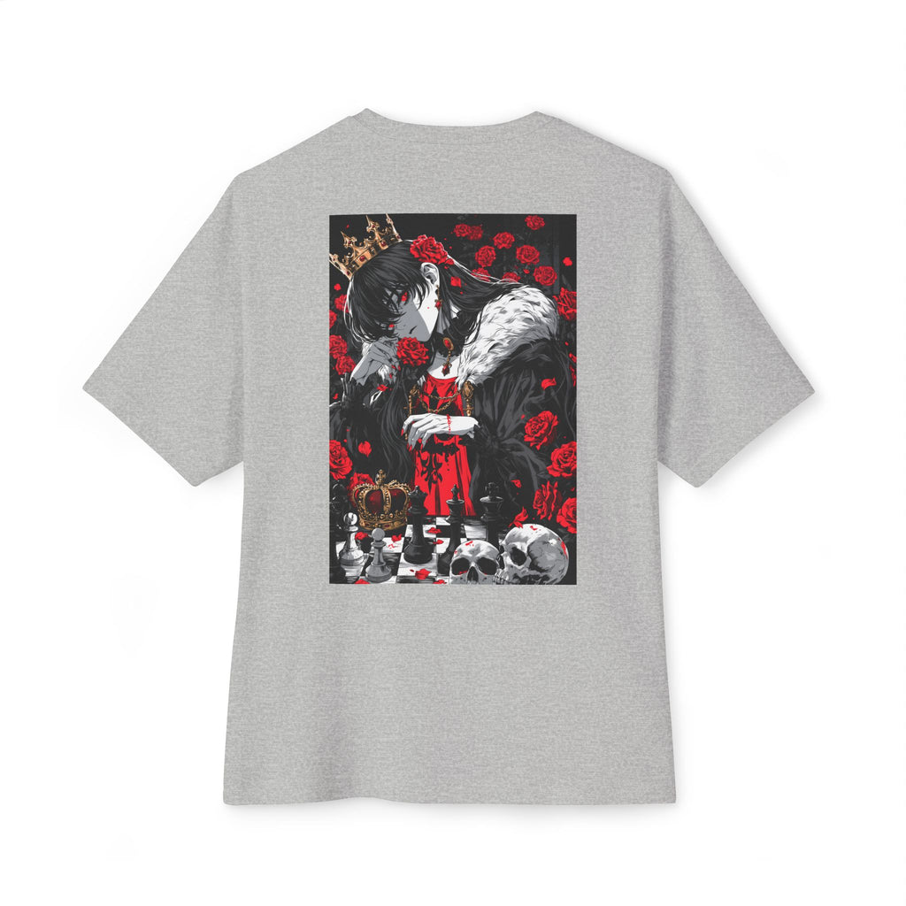 Graphic Chess Tee — Minimal Mecha Emblem Chest Print