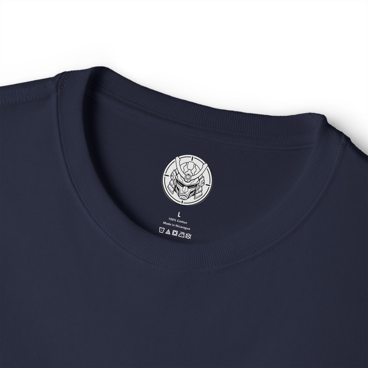 Boxy Tee — Minimal Mecha Logo Chest Graphic