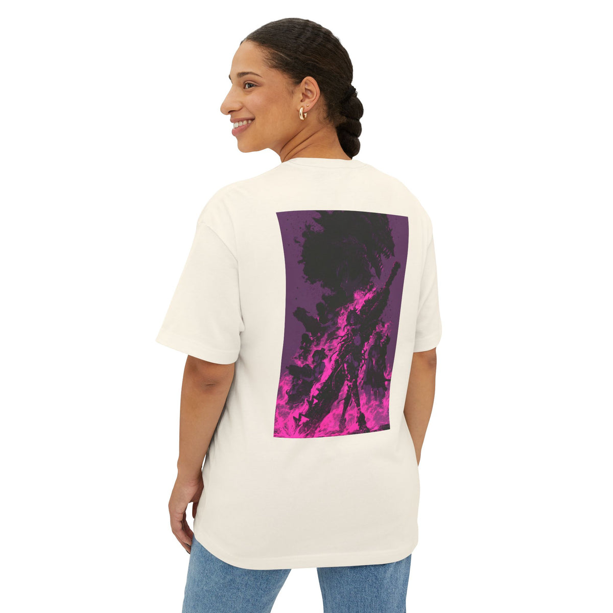 Mini Mech Emblem Tee — Oversized Boxy T-Shirt