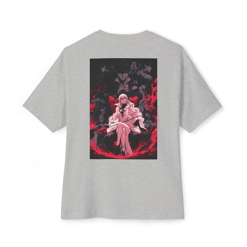 Graphic Anime Tee — Minimal Mecha Crest Chest Logo
