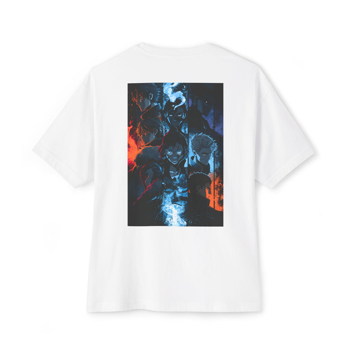 Minimal Samurai Logo Tee — Oversized Boxy T‑Shirt