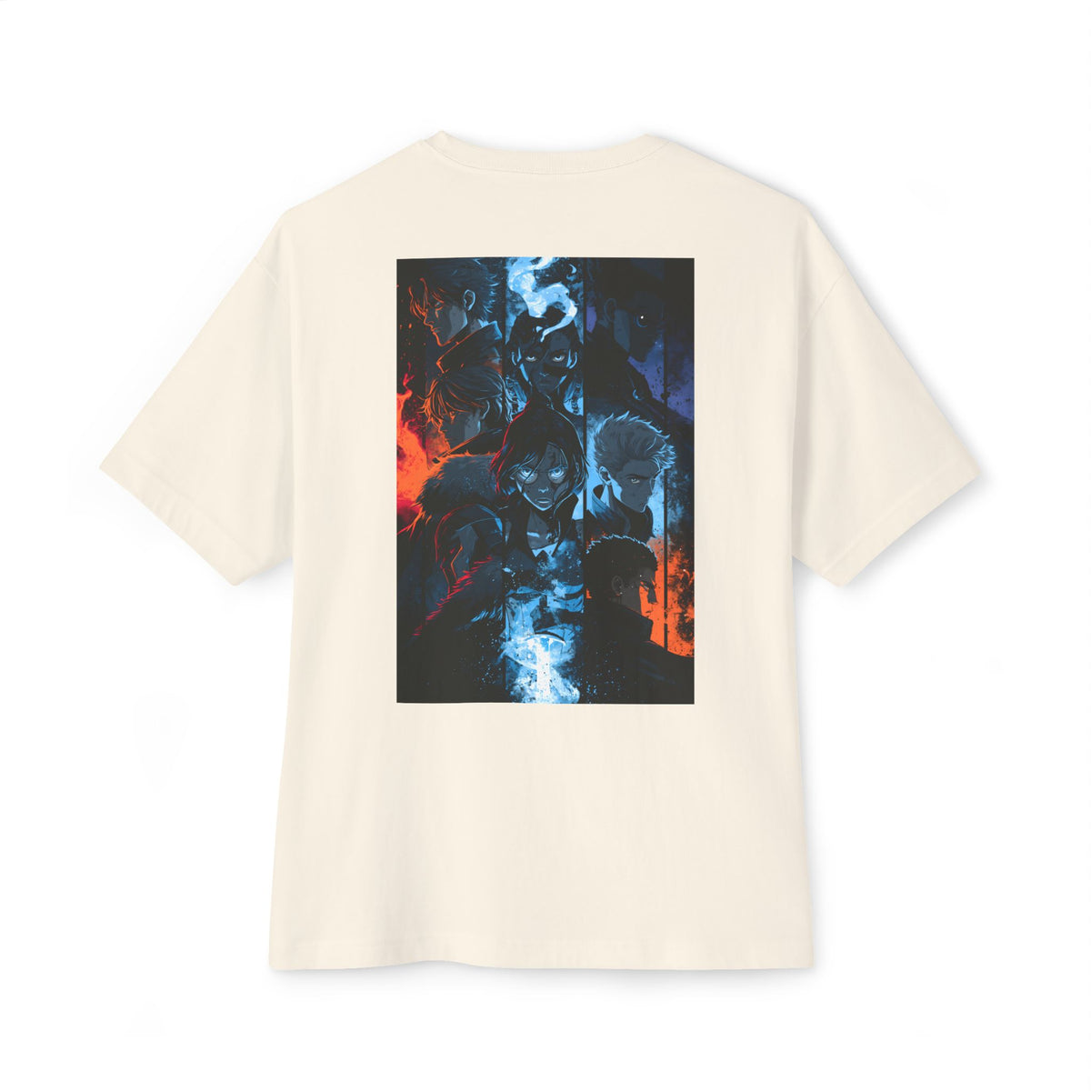 Minimal Samurai Logo Tee — Oversized Boxy T‑Shirt