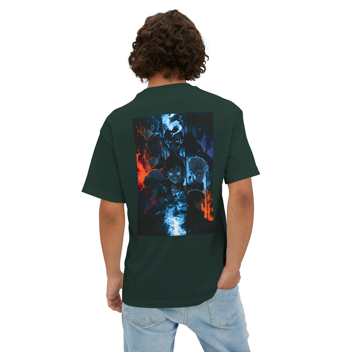 Minimal Samurai Logo Tee — Oversized Boxy T‑Shirt