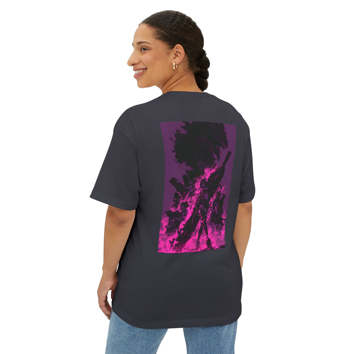 Mini Mech Emblem Tee — Oversized Boxy T-Shirt