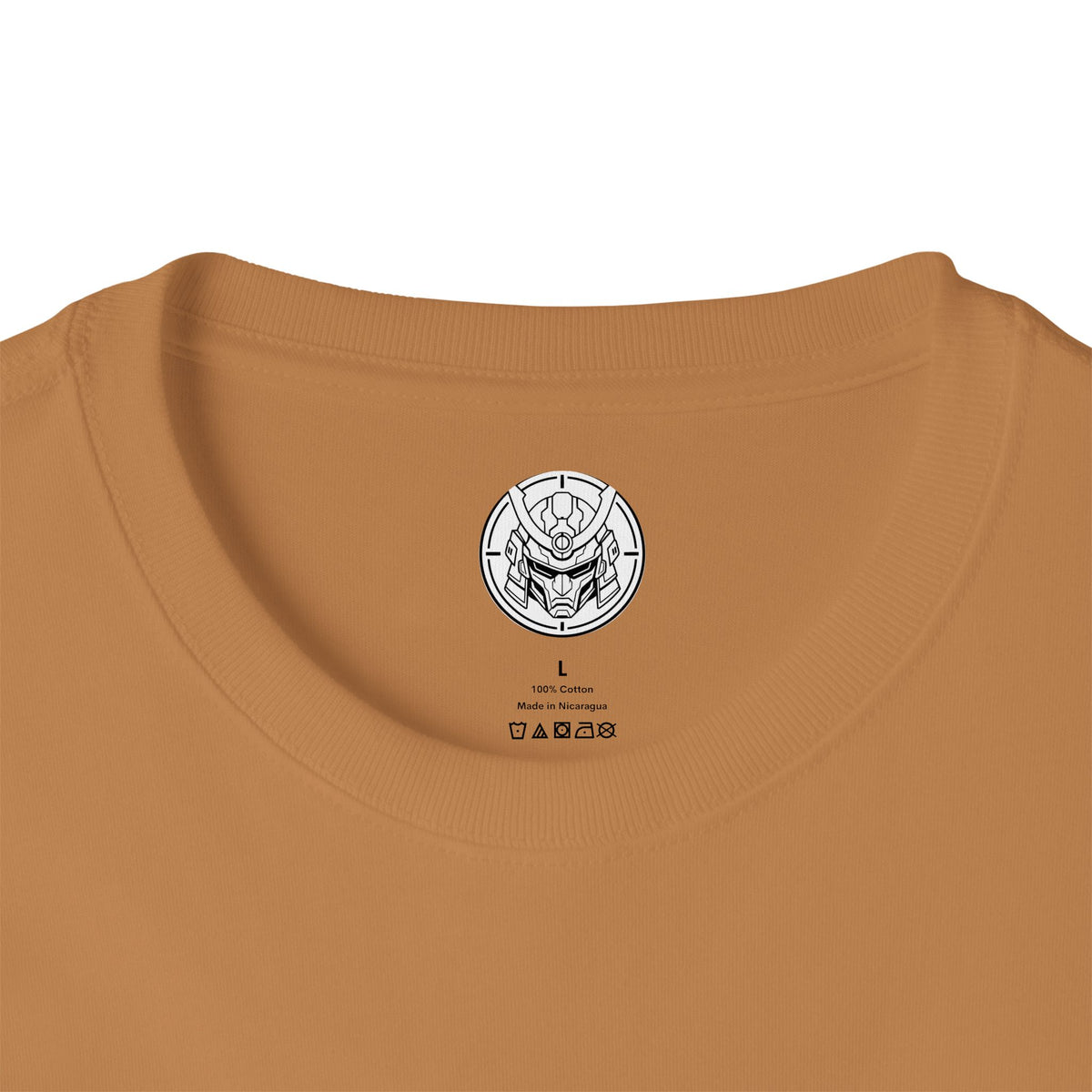Boxy Tee — Minimal Mecha Emblem Chest Graphic
