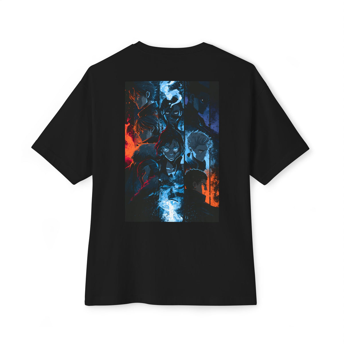 Minimal Samurai Logo Tee — Oversized Boxy T‑Shirt