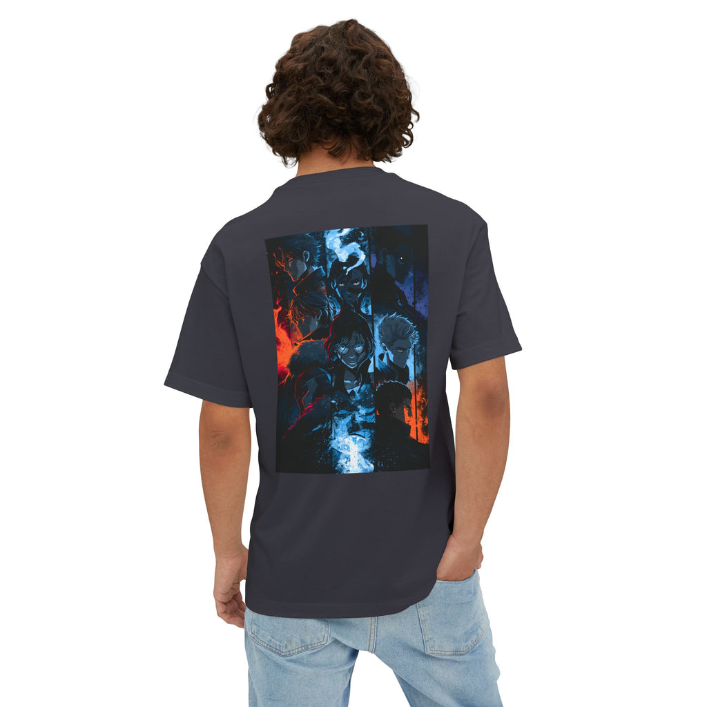 Minimal Samurai Logo Tee — Oversized Boxy T‑Shirt